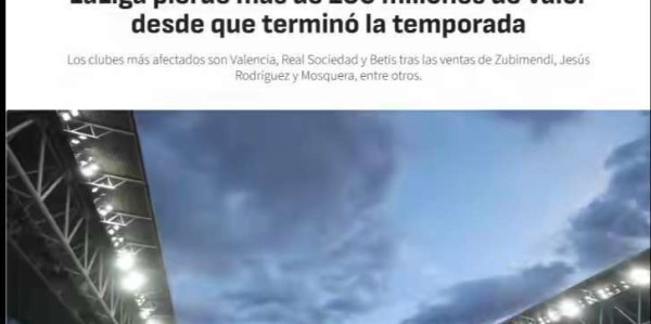 西甲大地震！中小球队3亿身价蒸发，皇萨竞却狂赚1亿，联赛真要凉?